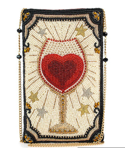 Mary Frances Live, Love, & Wine Crossbody Bag