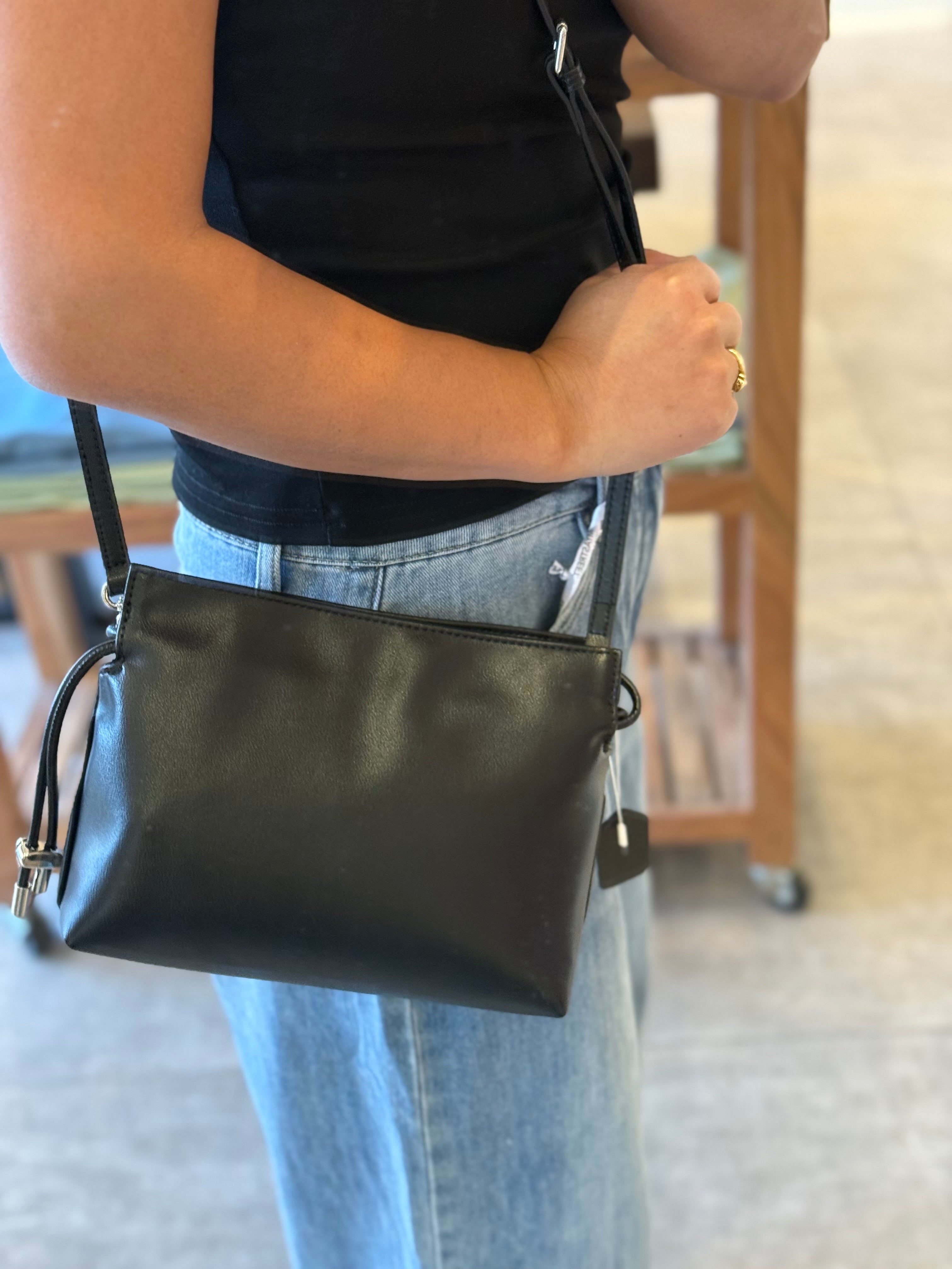Minimum Drawstring Crossbody Black