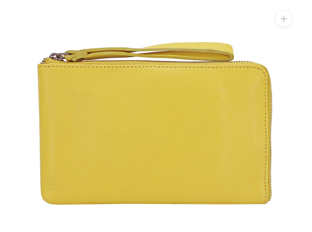 Latico Muse Wristlet Lemon Yellow