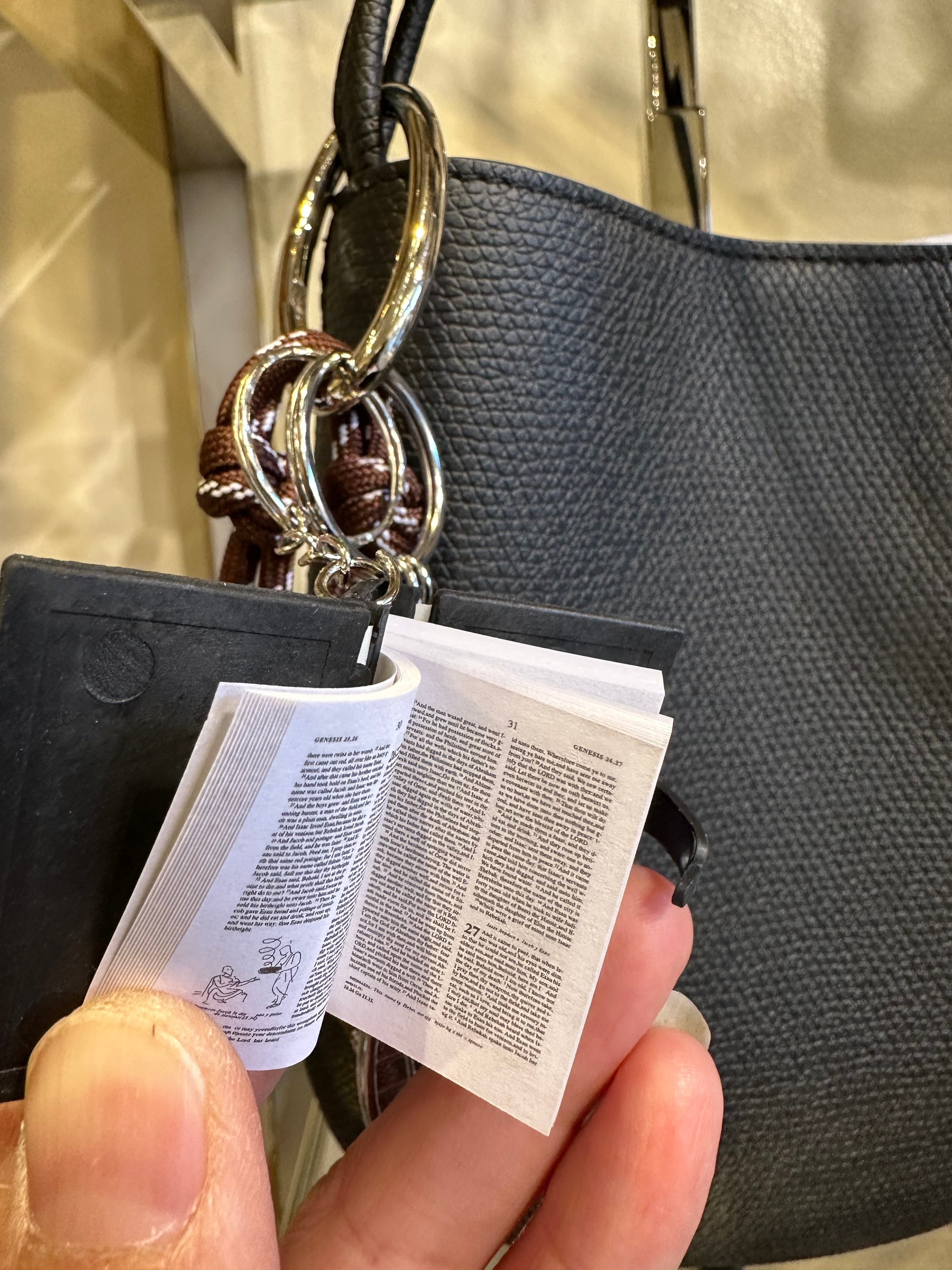 Purse Charm Tennis Bible D
