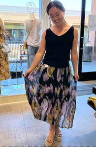 Ramie Twilight Petals Skirt