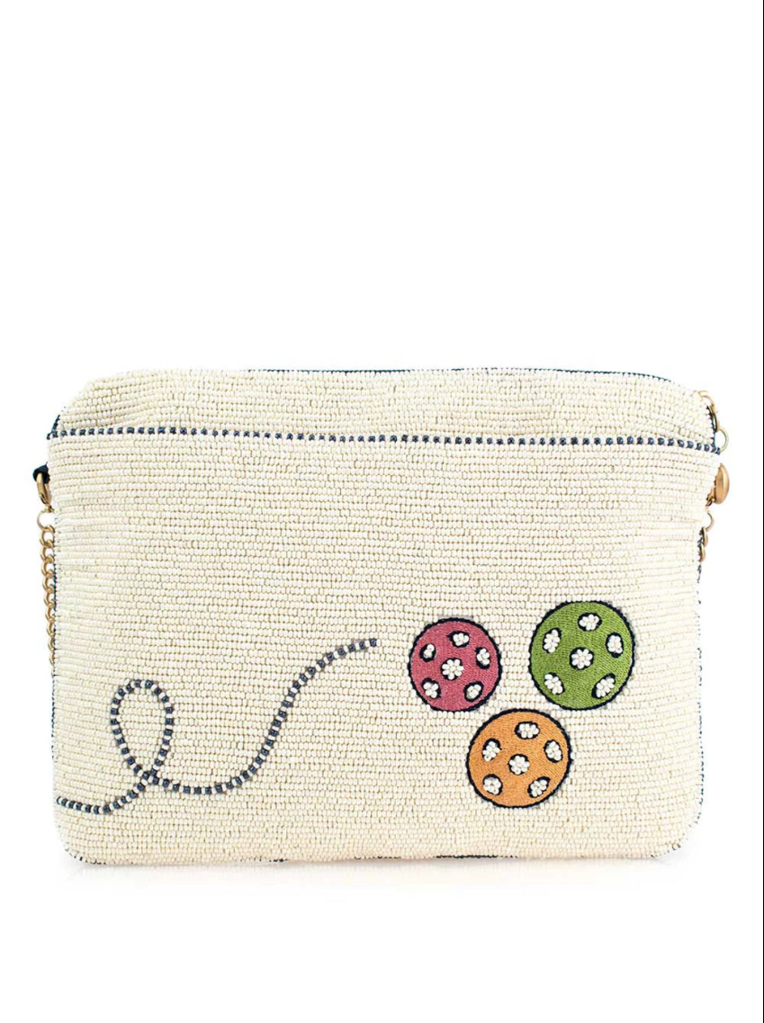 Mary Frances Pickle Ball Queen Crossbody