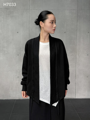 Sculptural Drape Jacket