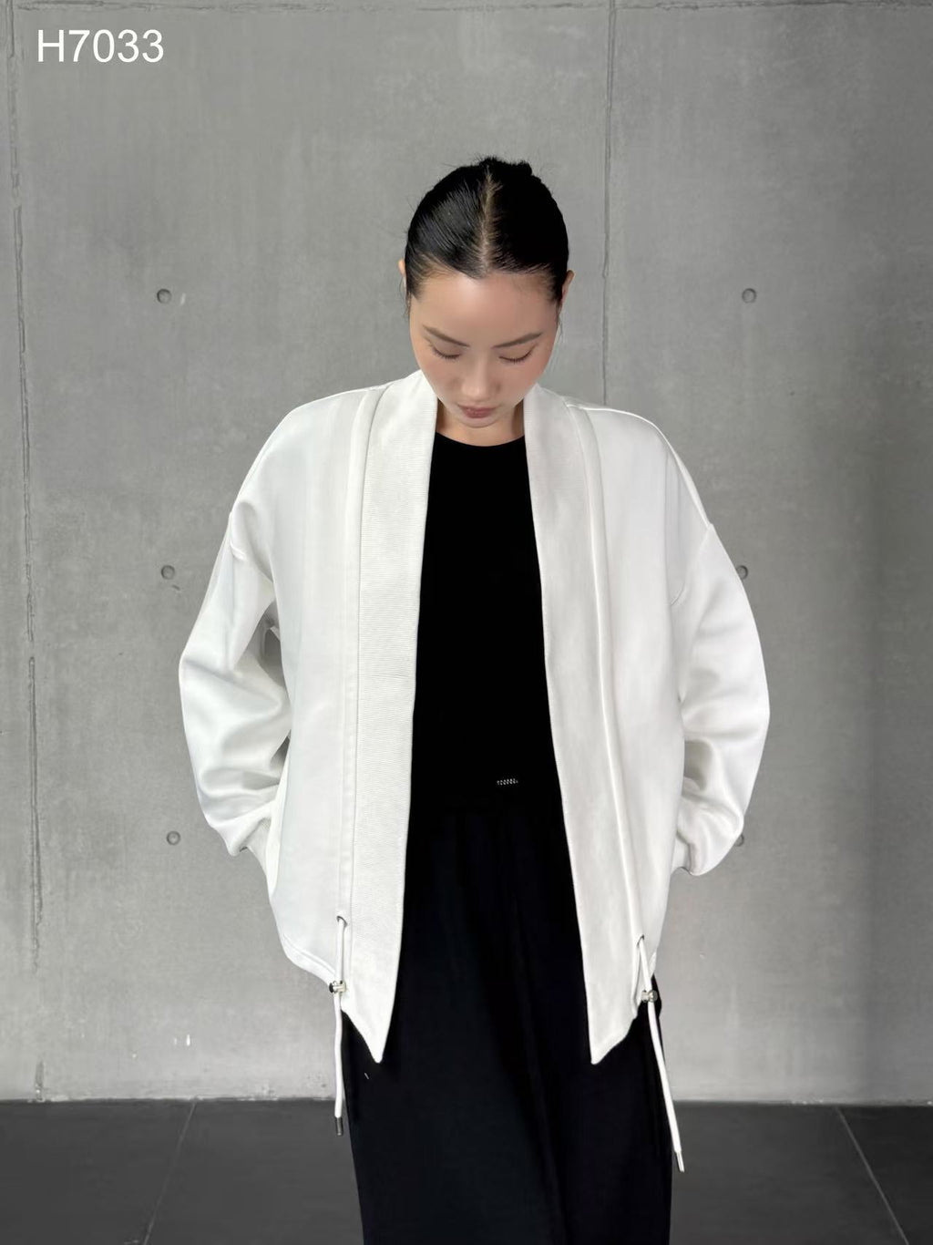 Sculptural Drape Jacket