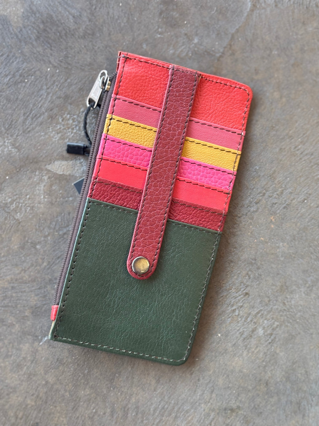 Soruka Cassie Cardholder Green/Mustard