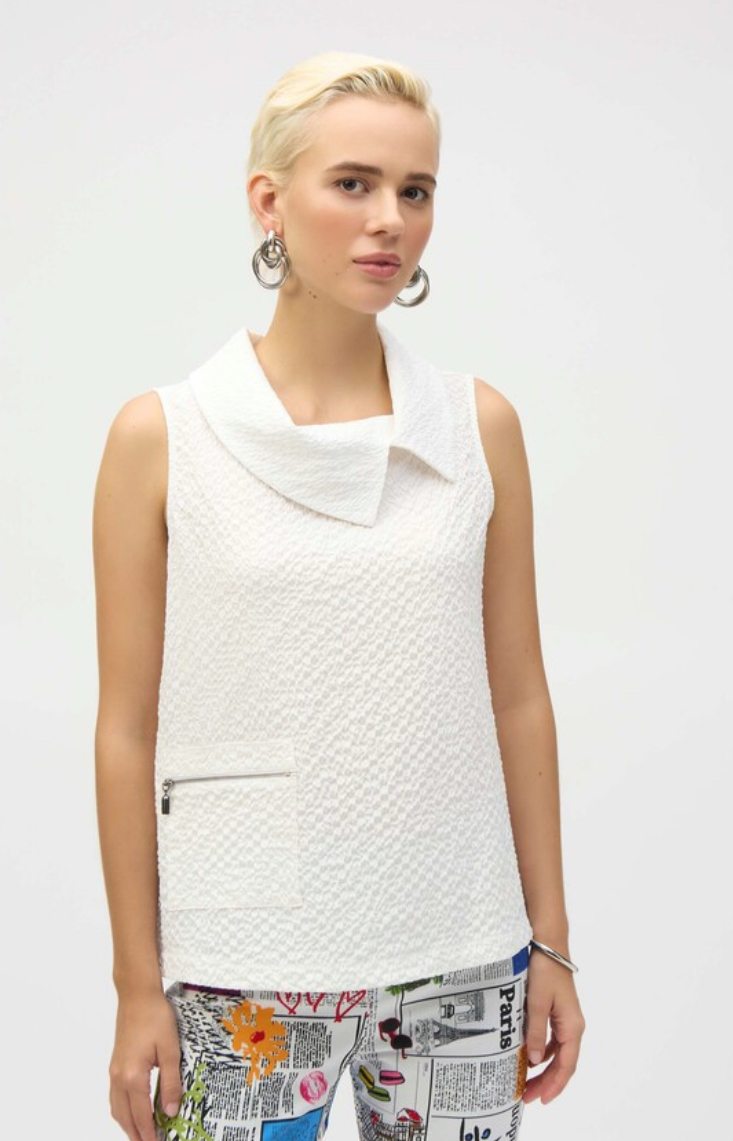 Joseph Ribkoff Textured Sleeveless Top 252211