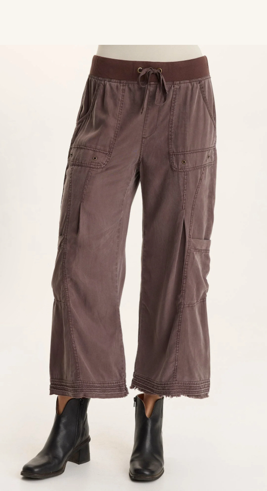XCVI Tullio Soft Twill Cargo Gaucho Bistro