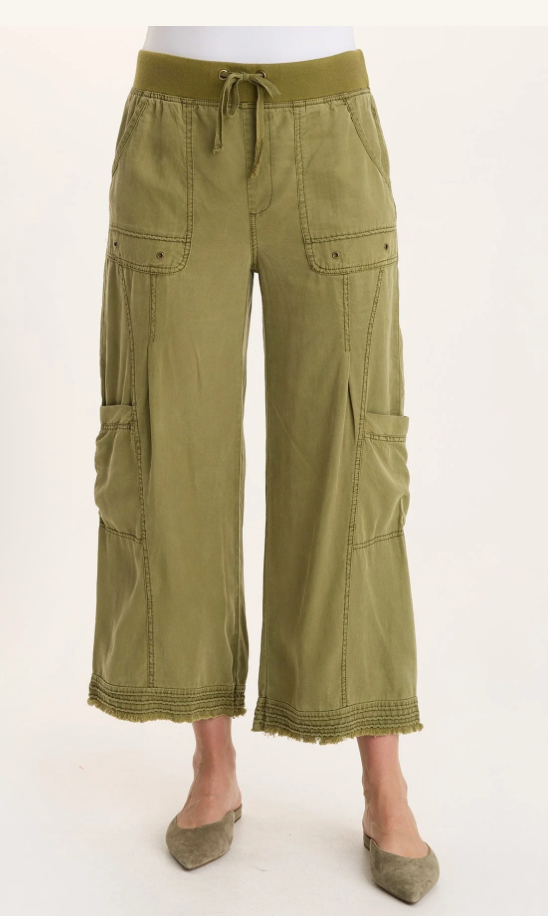 XCVI Tullio Soft Twill Cargo Gaucho Thicket