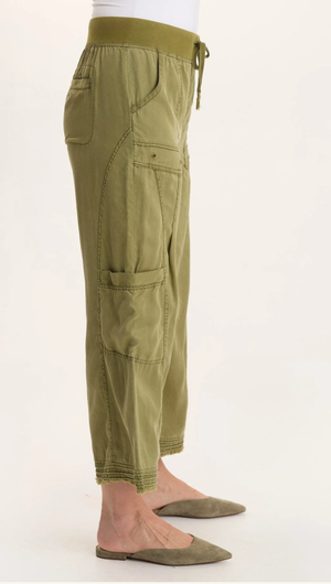 XCVI Tullio Soft Twill Cargo Gaucho Thicket