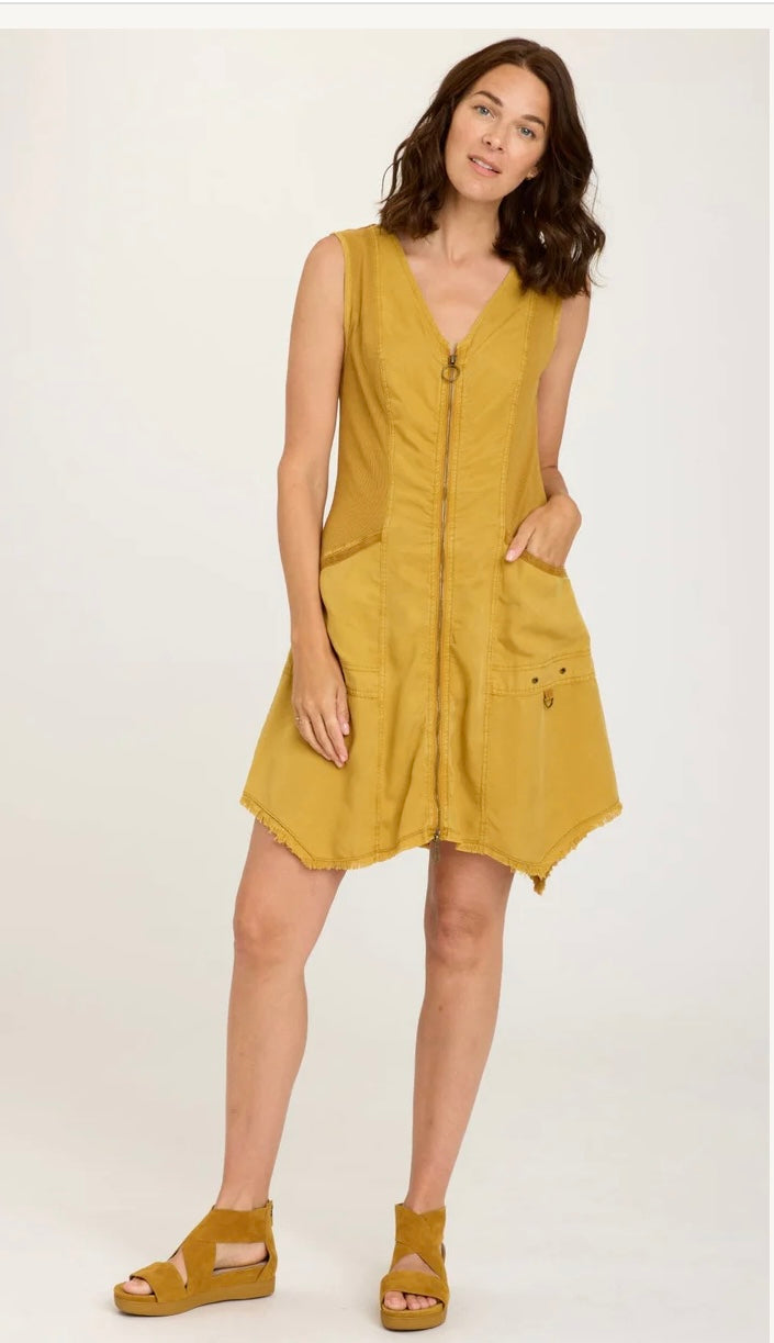 Melar Dress Mustard Radiance