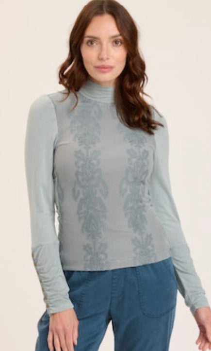 Xcvi Monroe Turtleneck Dew Drop