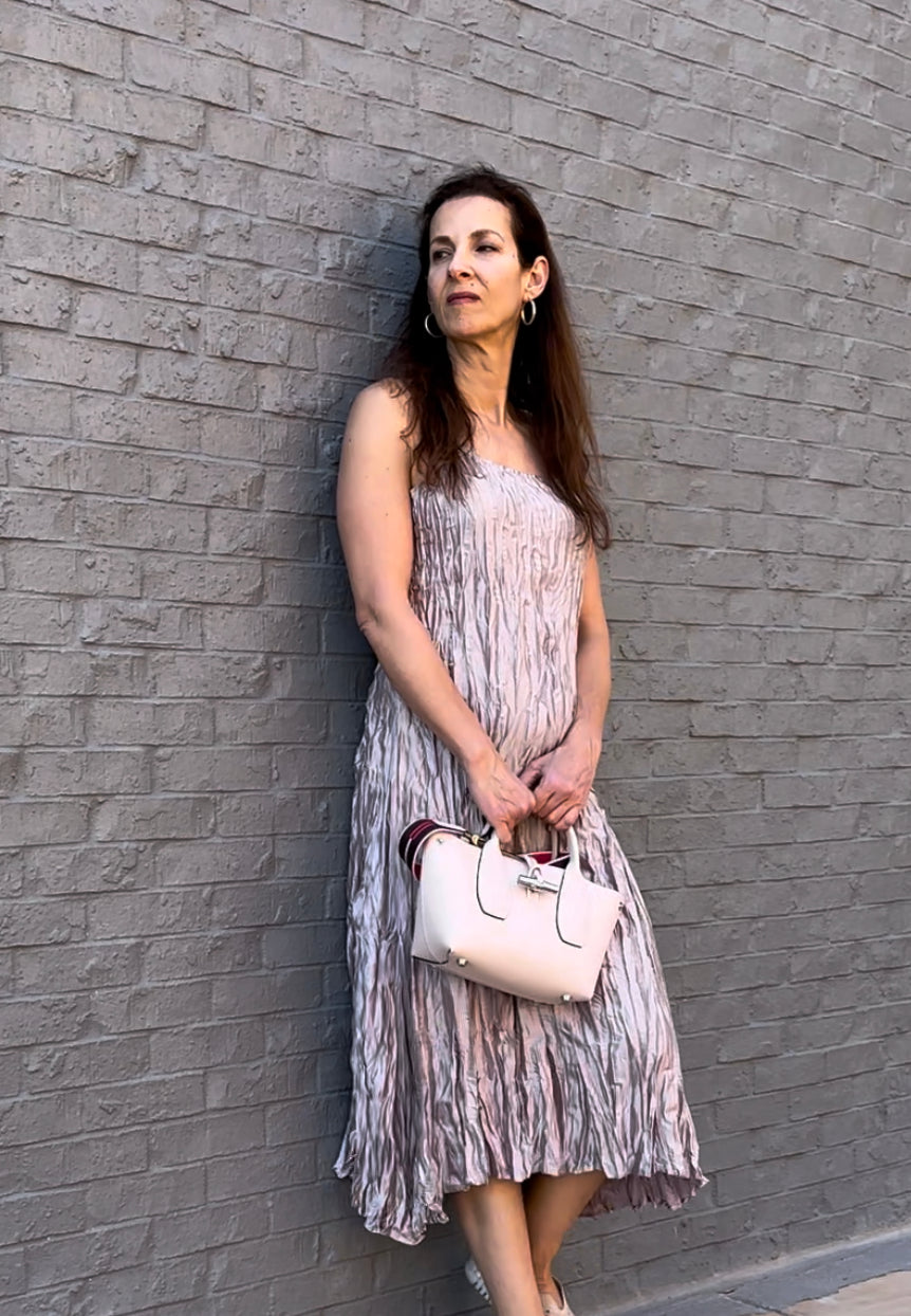CRIN SHOULDER STRIPE DRESS