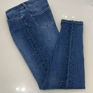 CHAR Skinny Jeans with Rhinestones