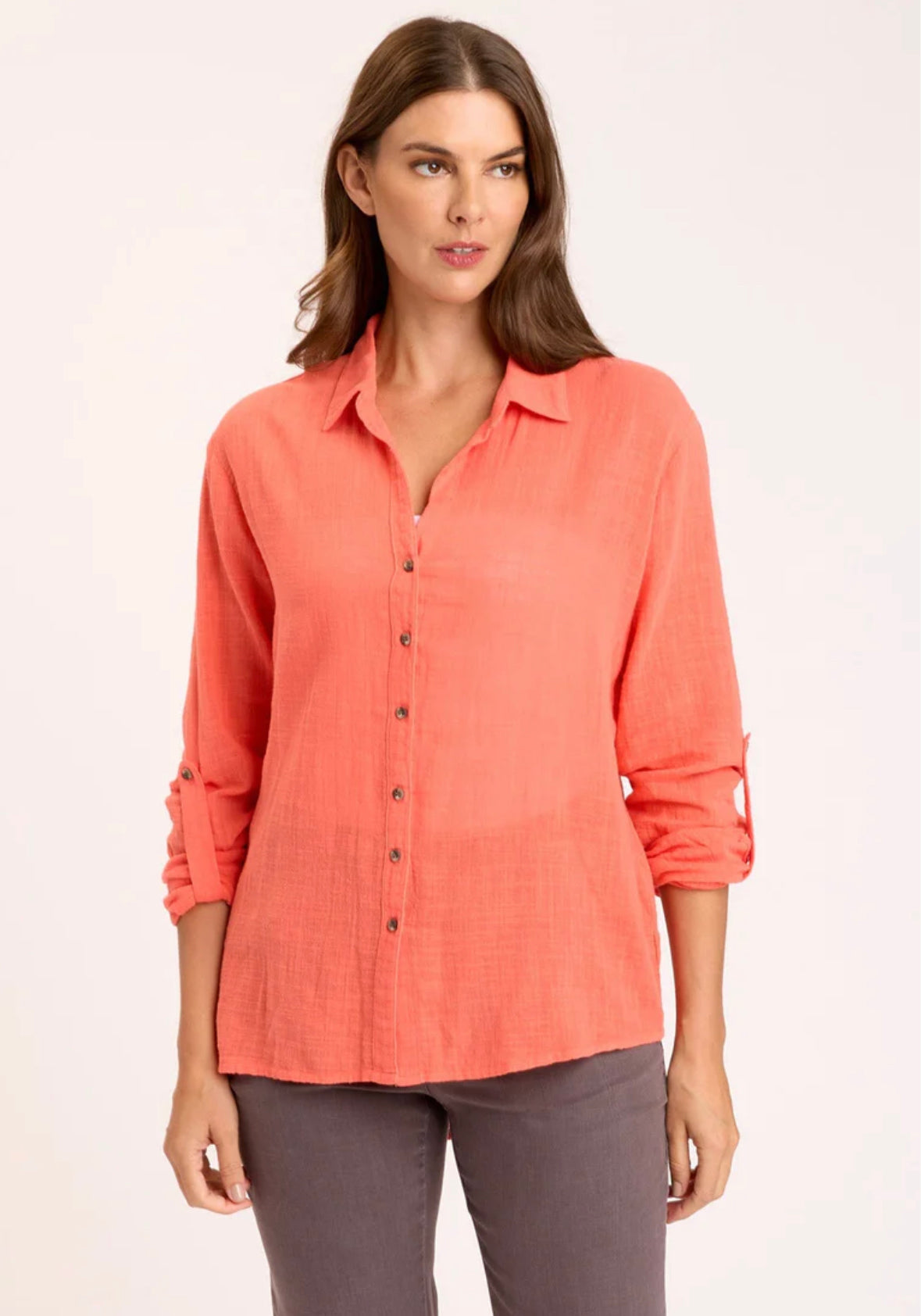 WEAR 13458W PORTER BLOUSE PAPAYA