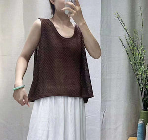 Oube Linen Knit Tank Top