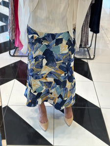 SHAN PRINTED SKIRT BLUE