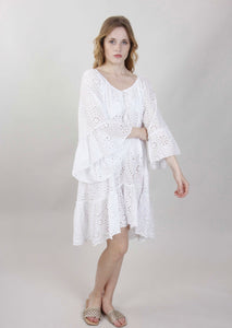 MYOM COTTON EYELET DRESS