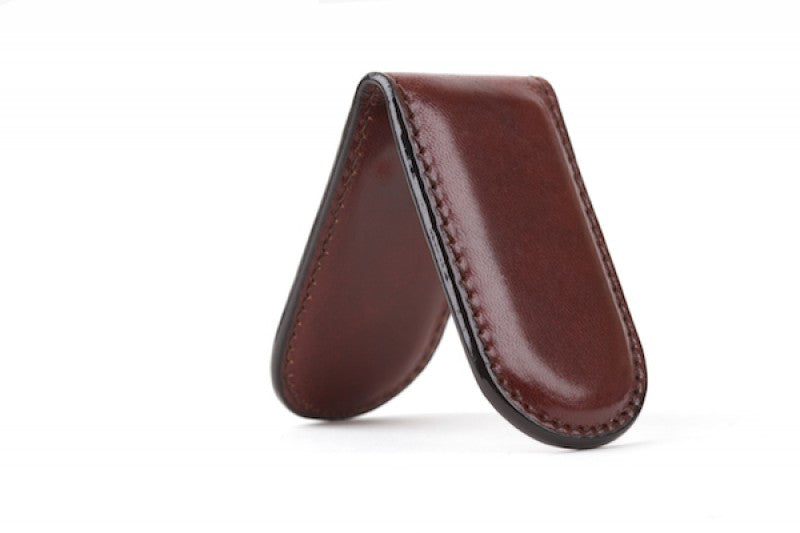 Old Leather Magnetic Money Clip