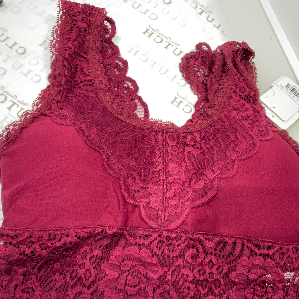 Anemone Bralette Burgundy