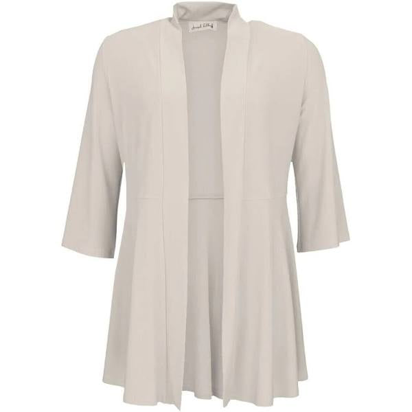 BEIGE OPEN FRONT JACKET