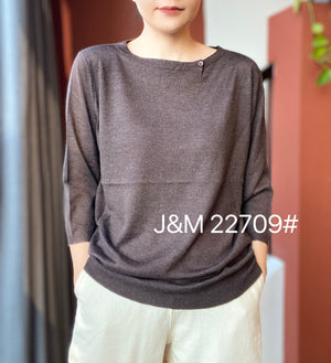 J&M 22709 TOP 50% MODAL, 30% COTTON, 20% POLYSTER