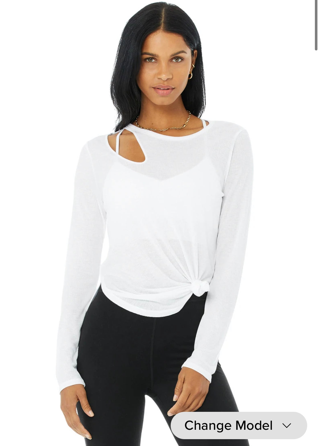 ALO Ribbed Peak Long Sleeve