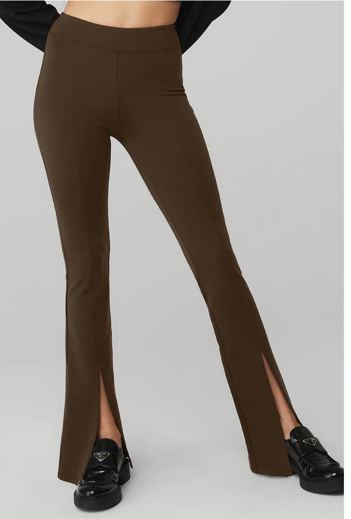 ALO HW FLUTTER LEG ESPRESSO