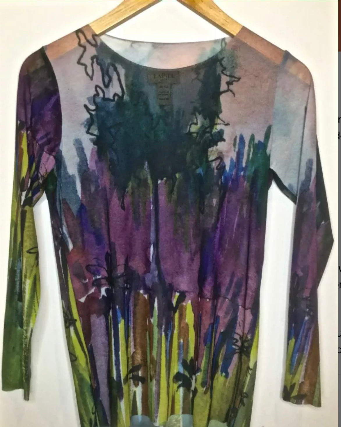 AMB DAYDREAM NUDITEE MESH L/S TOP