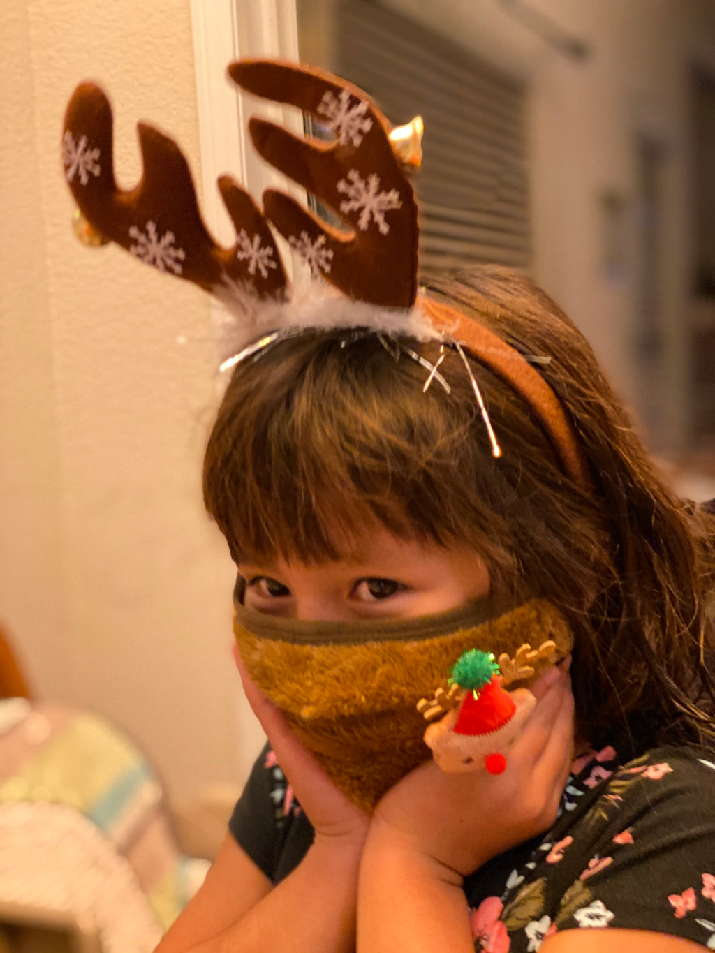 Holiday Mask Snow Reindeer