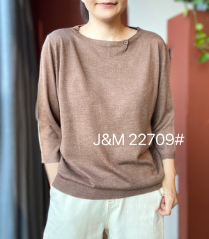 J&M 22709 TOP 50% MODAL, 30% COTTON, 20% POLYSTER
